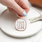 Load image into Gallery viewer, Tea &amp; Cake Club Keyring
