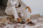 Load image into Gallery viewer, Men&#39;s Moroccan Babouche Slippers - chocolate
