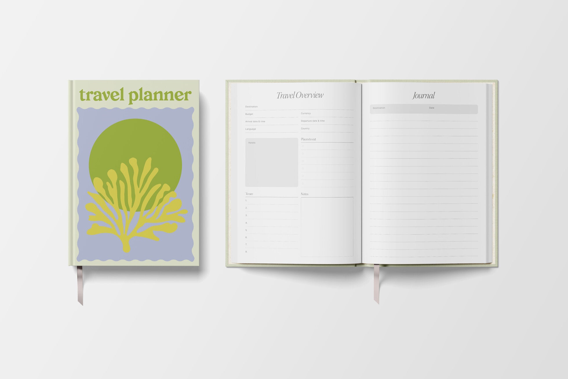 Travel Planner - green coral