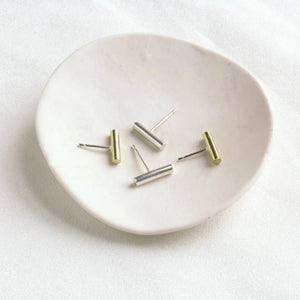 Tube Stud Earrings