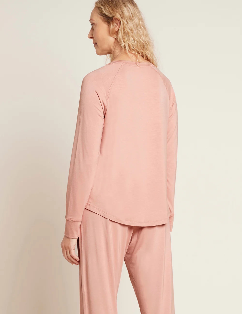 Goodnight Long Sleeve Top - dusty pink