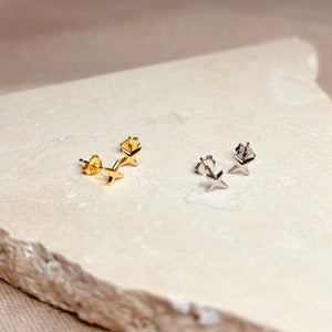 Star Stud Earrings  - gold / silver