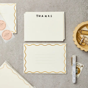 Thanks Note Cards - pack of 6