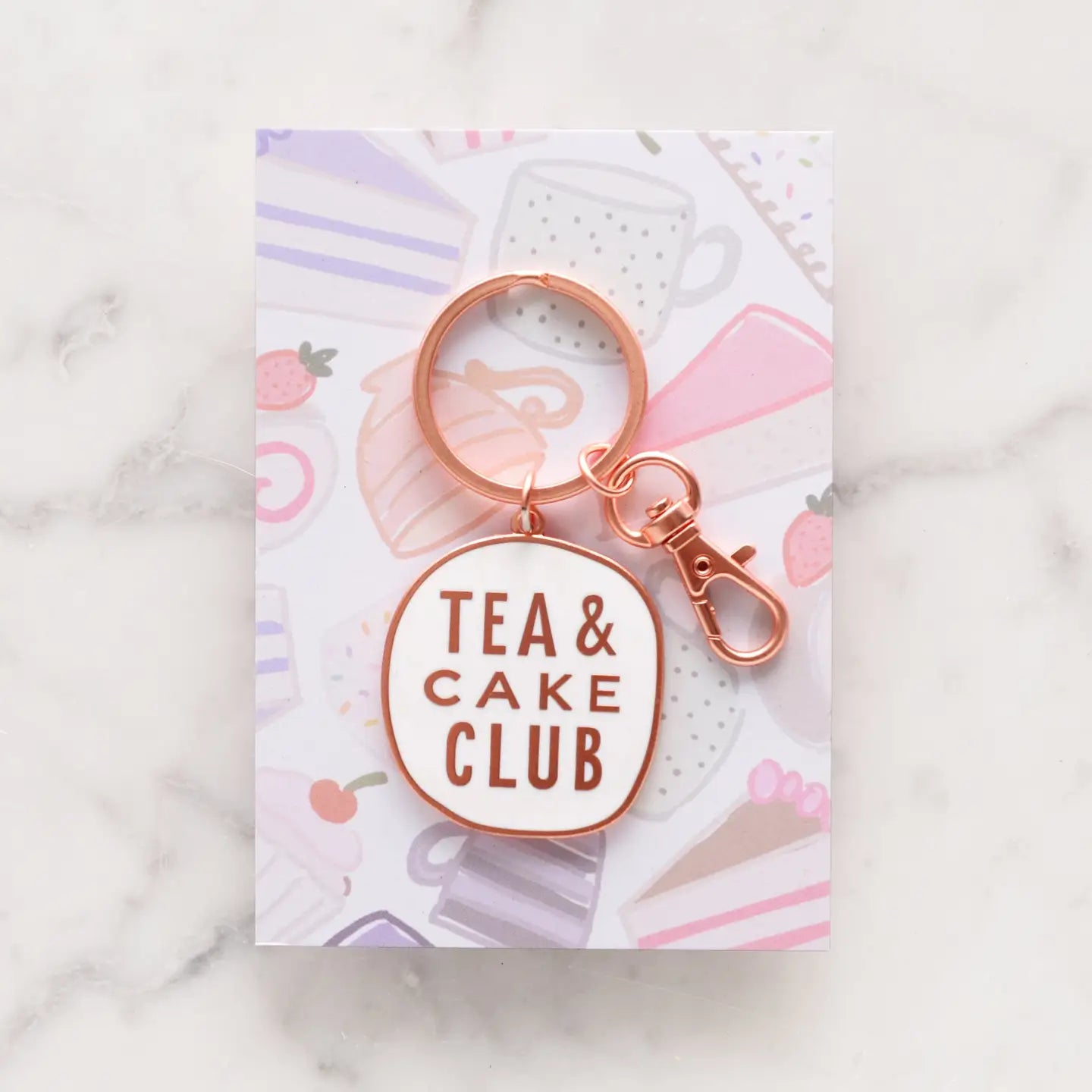 Tea & Cake Club Keyring