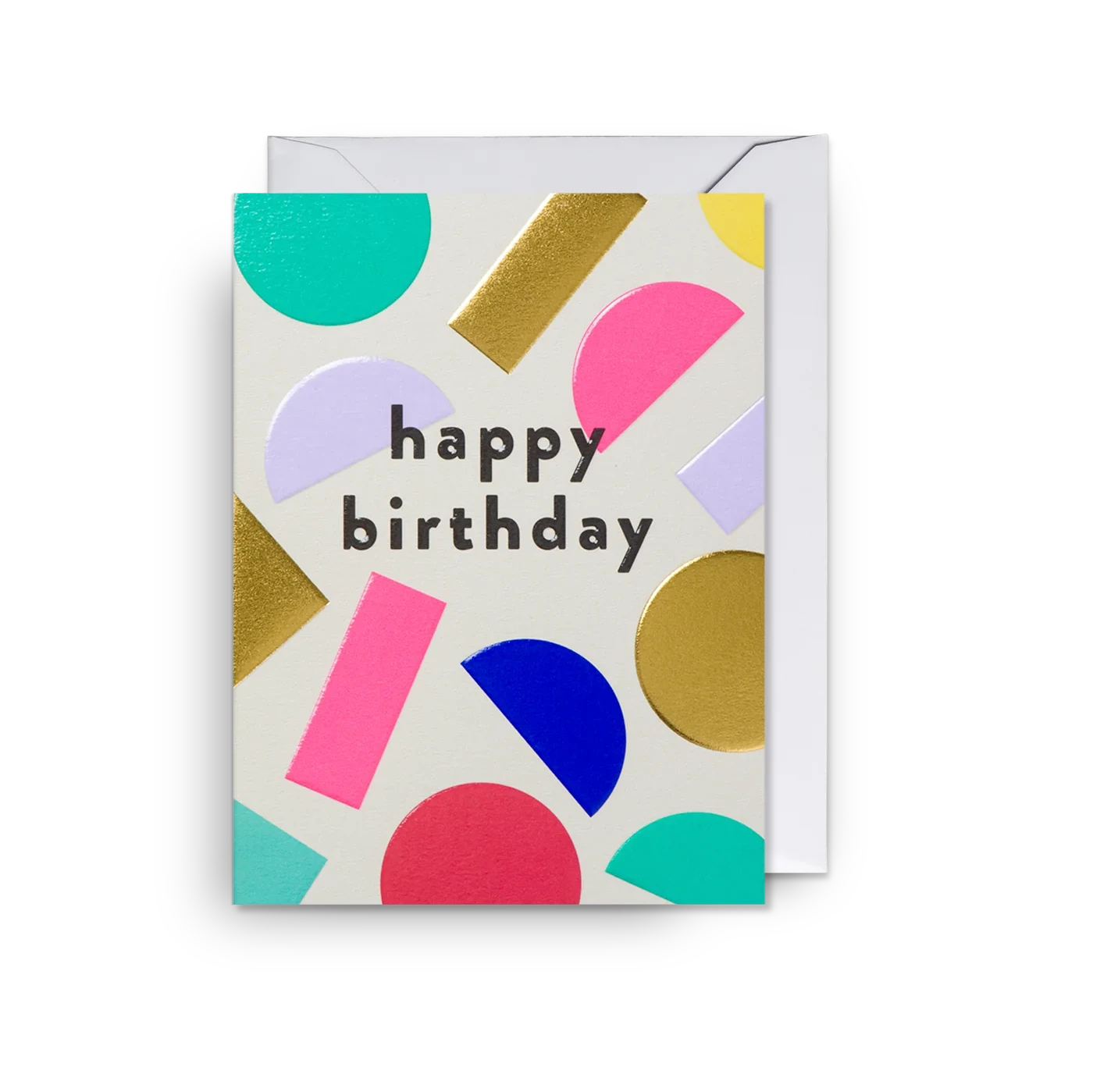 Happy Birthday Shapes  Mini Card