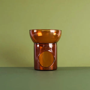 Sienna Amber Glass Wax Burner