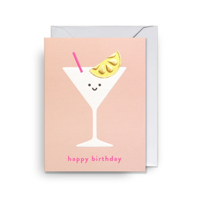 Happy Birthday Cocktail Mini Card