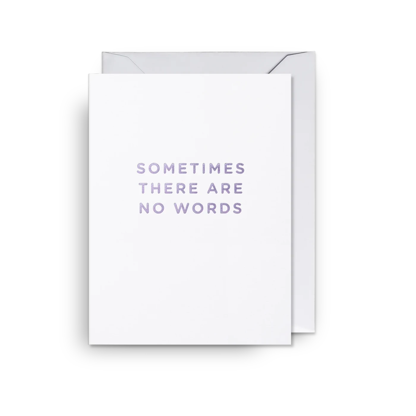 Sometimes There Are No Words Mini Card