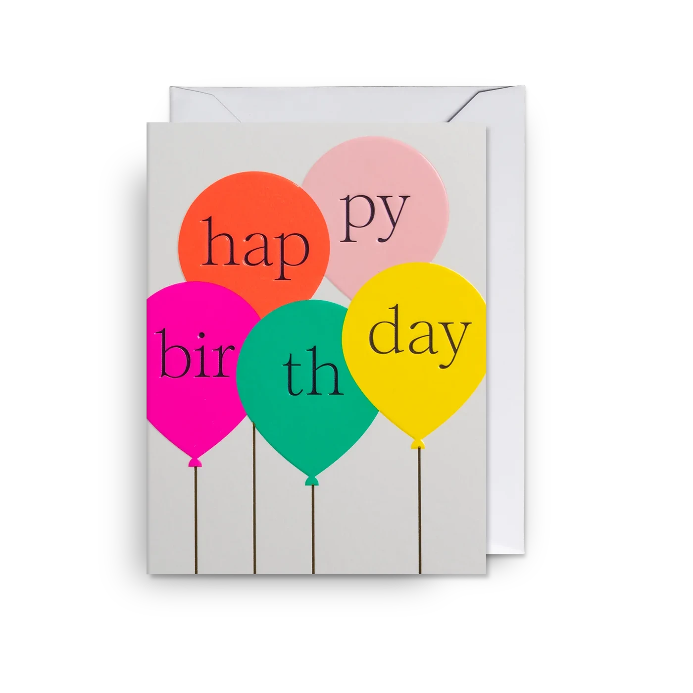 Happy Birthday Balloons Mini Card