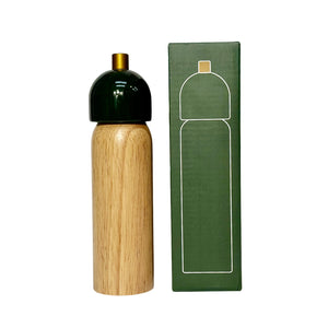 Salt & Pepper Grinder - green & gold