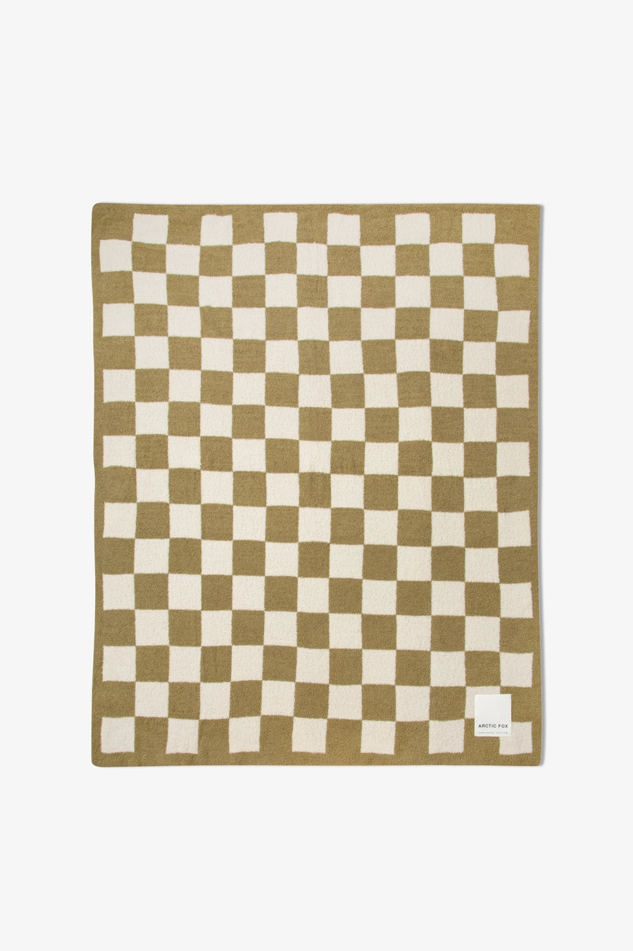 The Teddy Throw - 100% recycled - khaki check