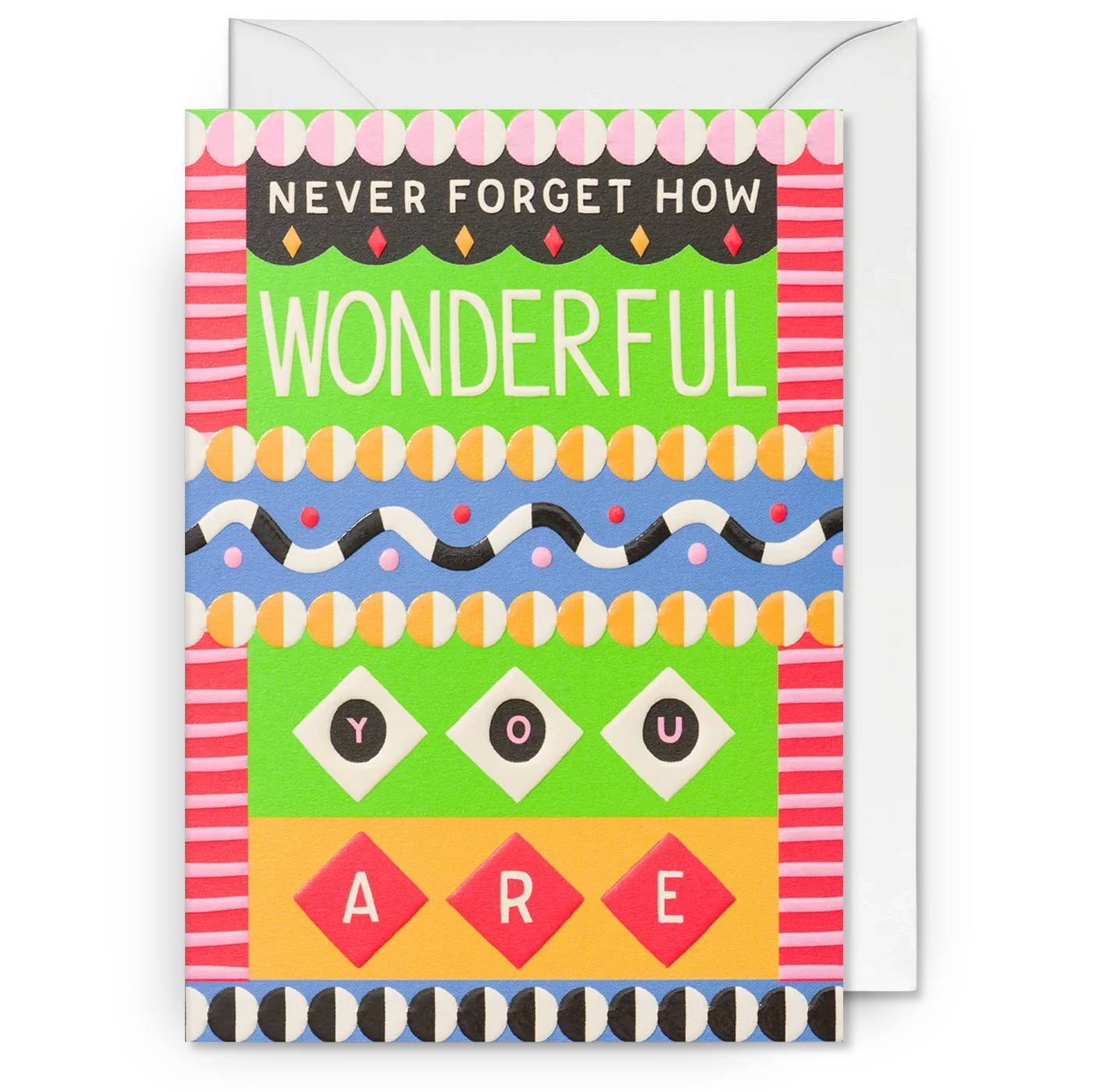 Never Forget How Wonderful You Are Greeting Card