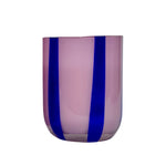 Load image into Gallery viewer, Atina Drinking Glass - navy &amp; lilac
