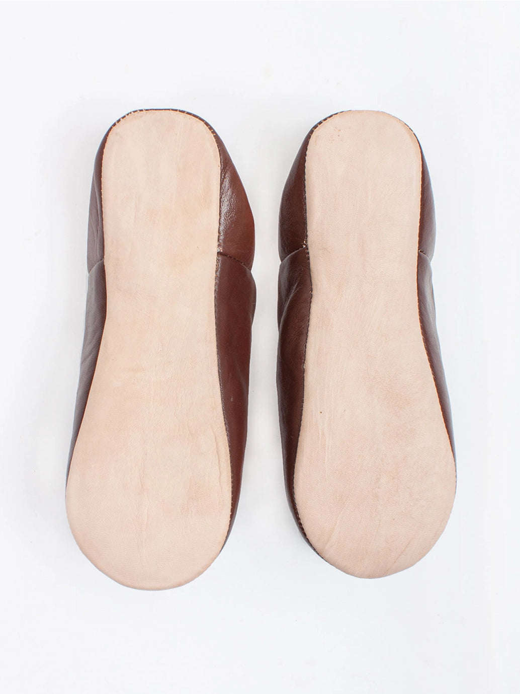 Men's Moroccan Babouche Slippers - chocolate