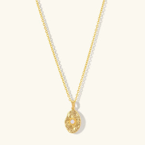 Eros Opal Sunburst Necklace