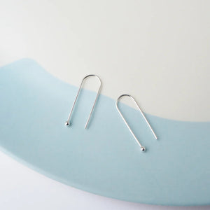 Arc Earrings - silver