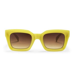 Anna Recycled Plastic Sunglasses - lemon