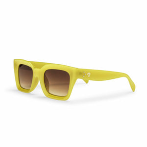 Anna Recycled Plastic Sunglasses - lemon