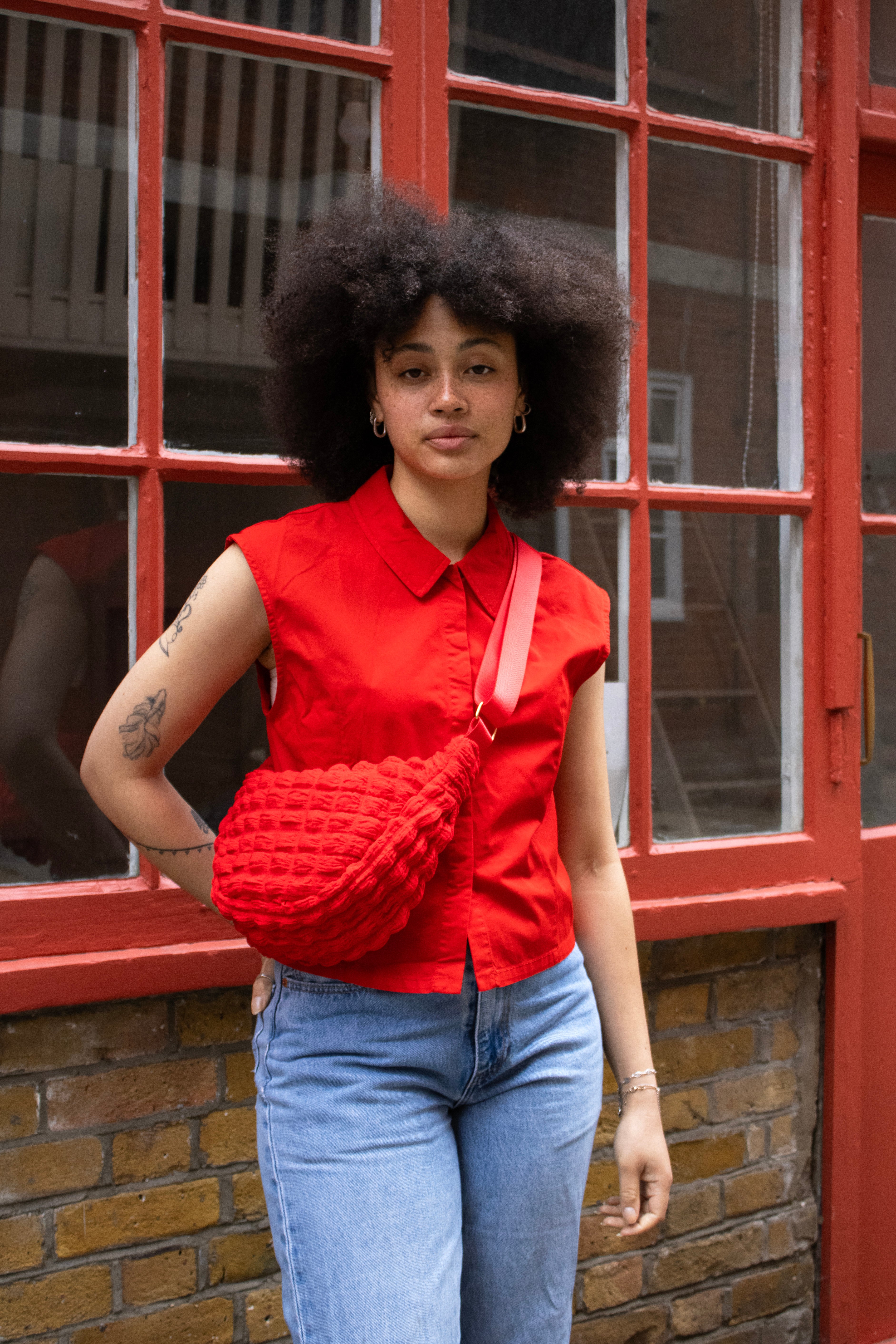 The Cross Body Bag - red