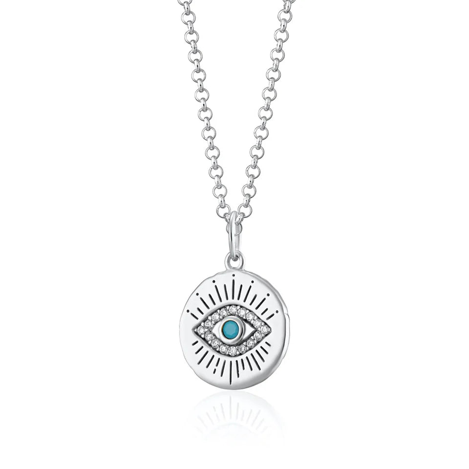 Evil Eye Charm Pendant Necklace