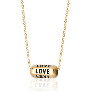 Love is all around Necklace - silver / gold