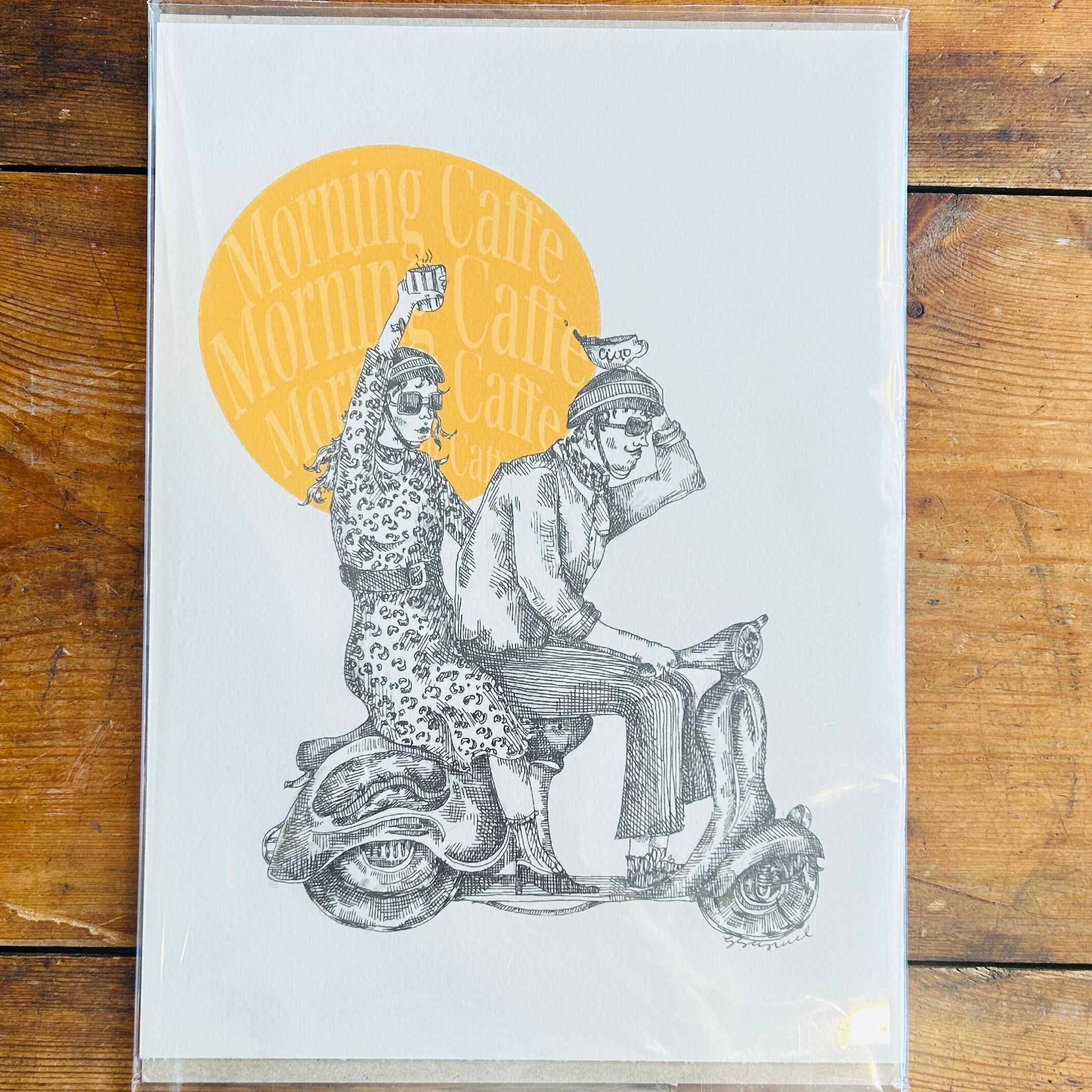 Coffee Vespa Print