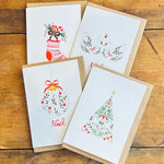 Load image into Gallery viewer, Hand Painted Christmas Cards - Various Designs
