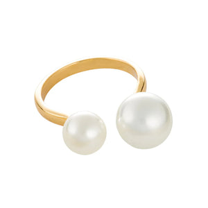 Gold Pearl Ring