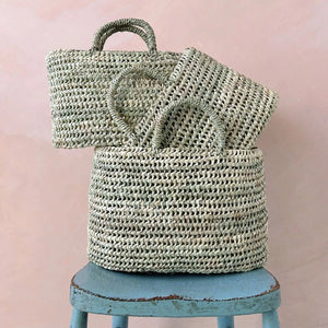 Oval Open Weave Basket - small / medium / large