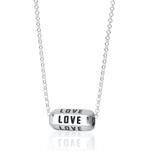 Love is all around Necklace - silver / gold