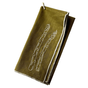 Asparagus Napkin Pair