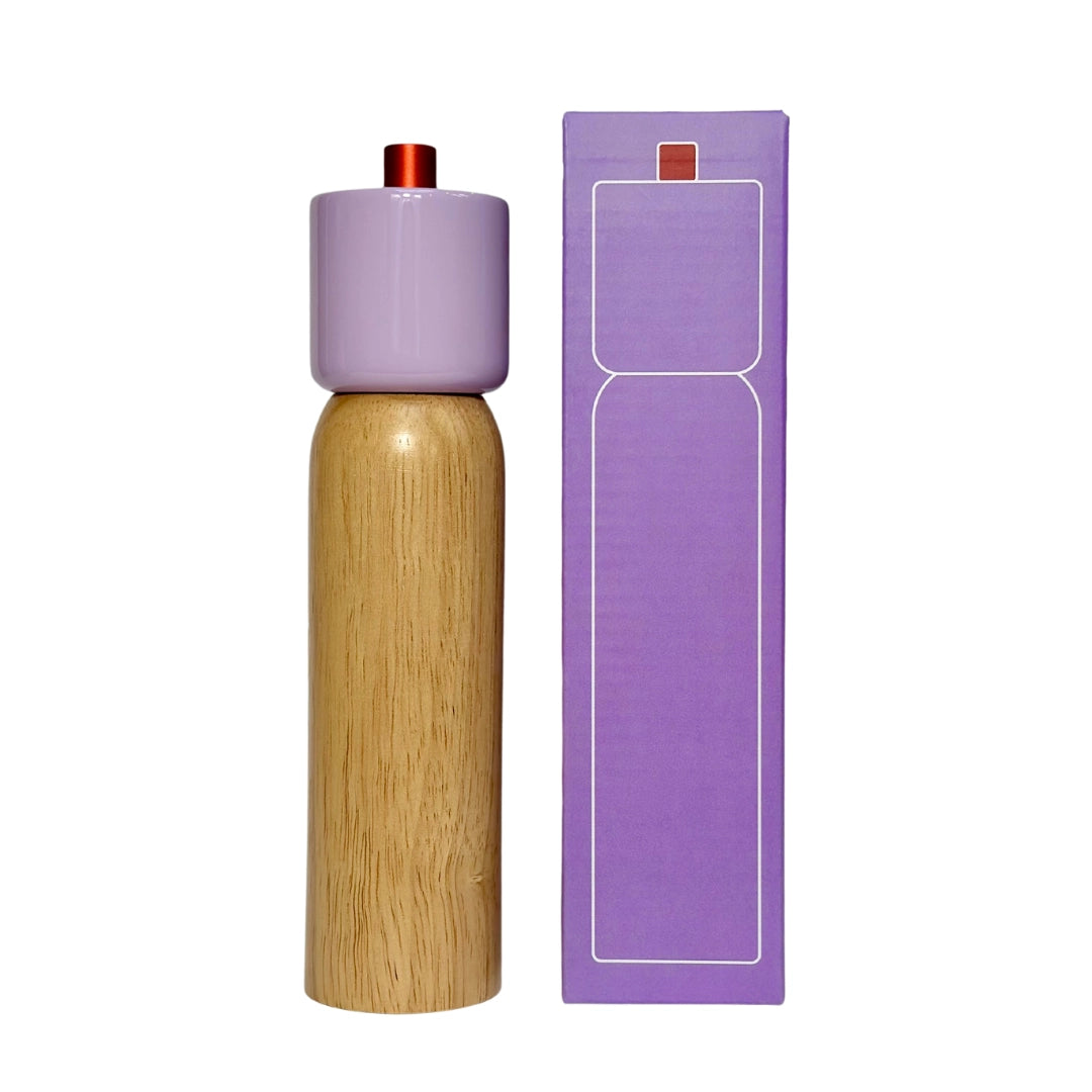 Salt & Pepper Grinder - lilac & red