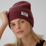 Load image into Gallery viewer, Mohair Beanie - Burgundy
