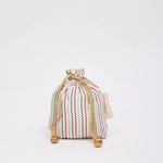 Load image into Gallery viewer, Stripe Reusable Drawstring Fabric Gift Bag - small / medium / large
