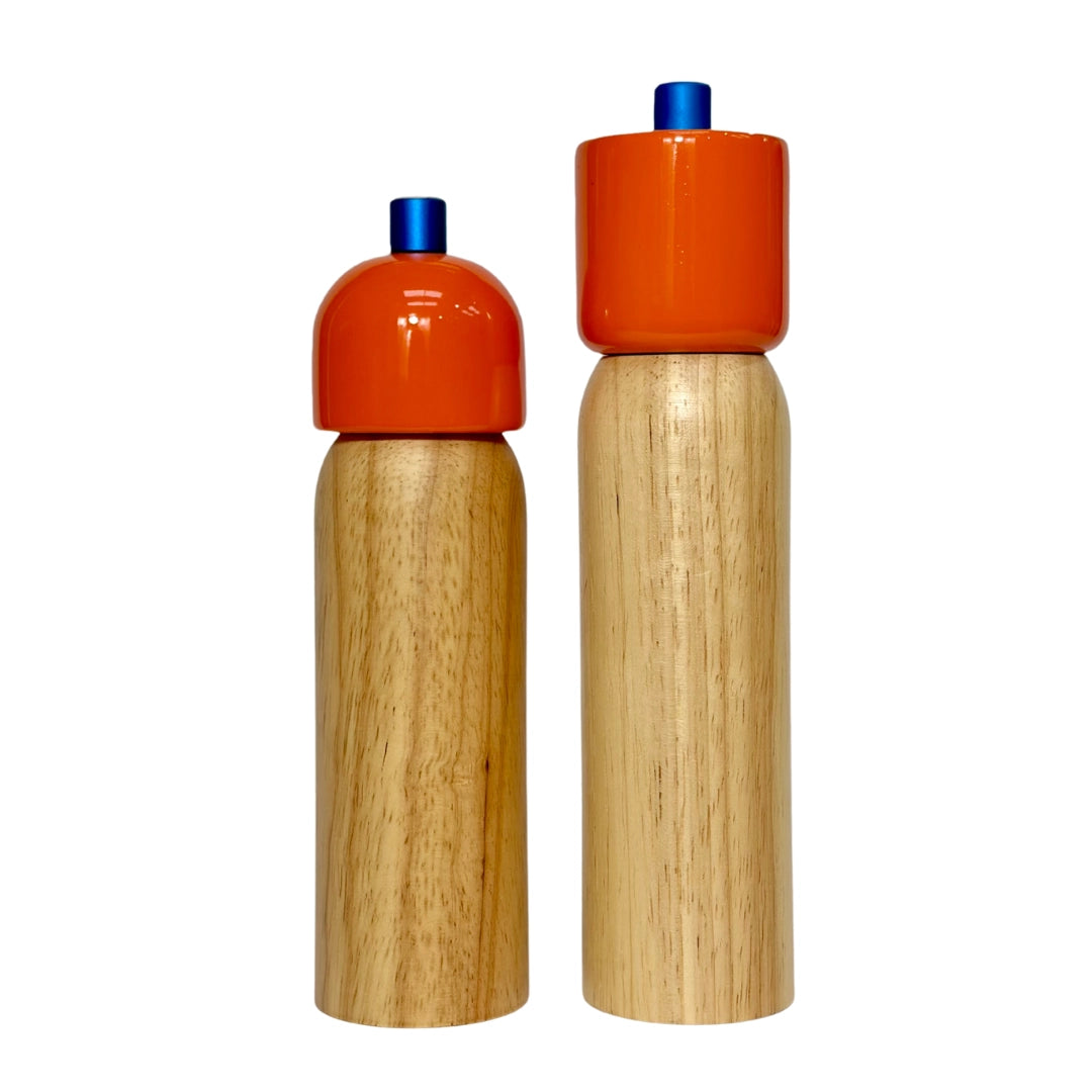 Salt & Pepper Grinder - orange & blue