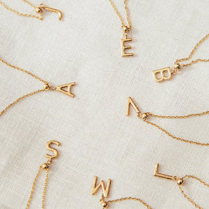 Letter Charm Necklace