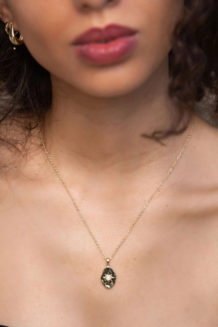 Eros Opal Sunburst Necklace