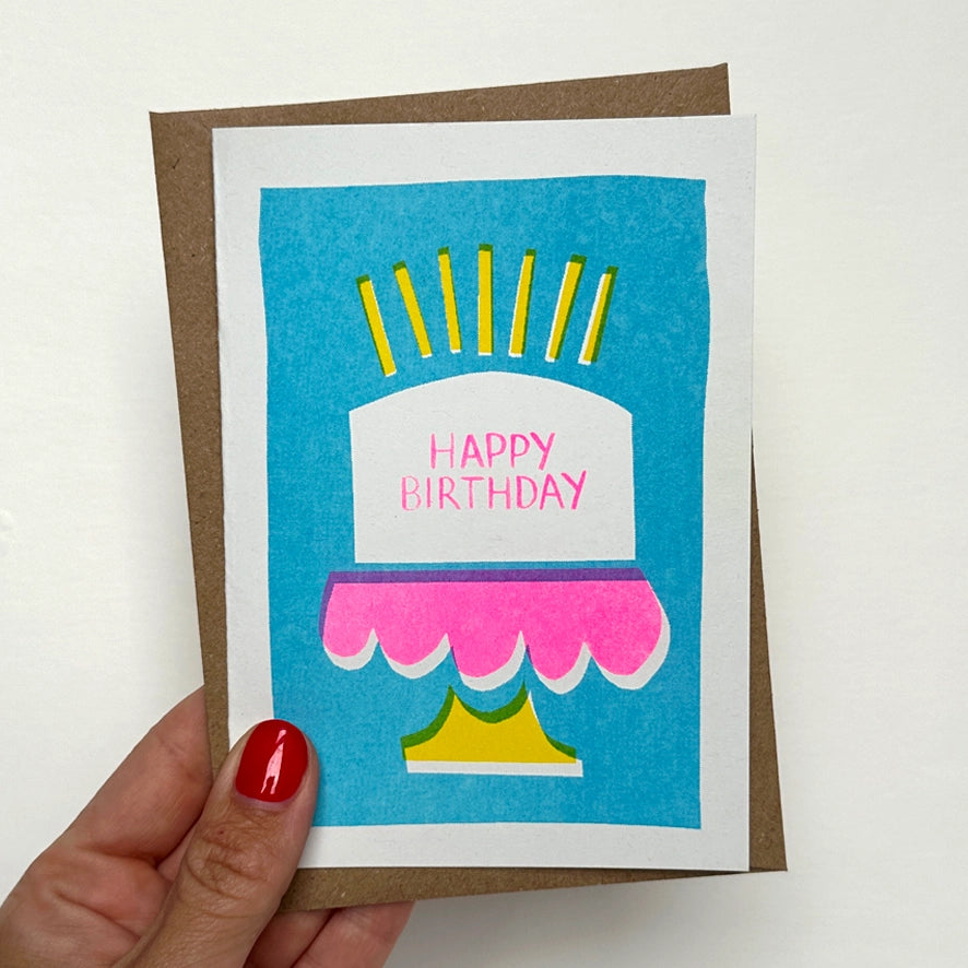 Happy Birthday Cake Card