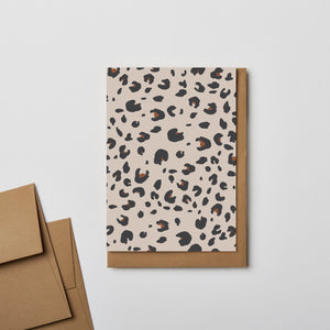 Leopard Print Notecard